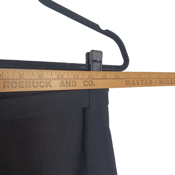 AMANDA + CHELSEA Black Split Front Skirt With Belt 2 (XSmall) - Picture 5 of 8